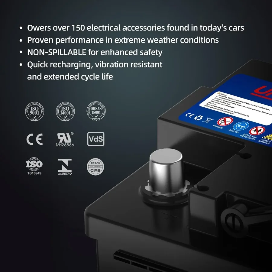 BCI Group 94R Car Battery AGM-L80-UP Maintenance Free 12V 80Ah Premium AGM Batteries H7 L4 Automotive Battery 850CCA 140R