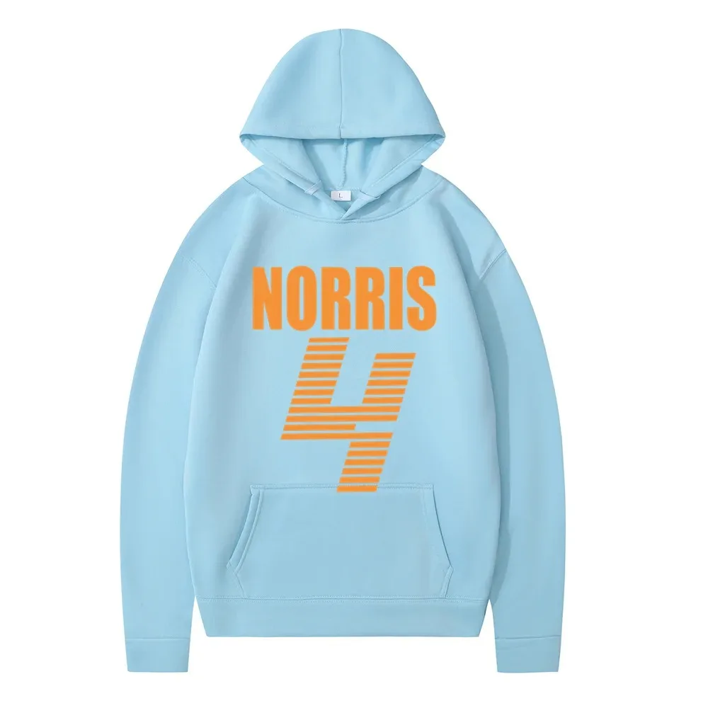 McLaren F1 sudadera con capucha Lando Norris estampada en 4 letras sudadera casual y de moda para hombres y mujeres