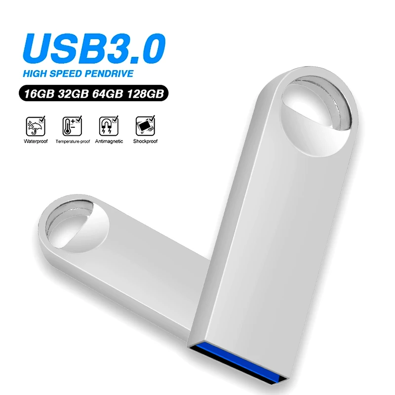 3.0 USB-флеш-накопитель 128 ГБ 64 ГБ 32 ГБ 16 ГБ 8 ГБ Флэш-накопитель 64 ГБ 128 ГБ 3.0 Высокоскоростной USB-накопитель 64 ГБ Pen Drive в подарок