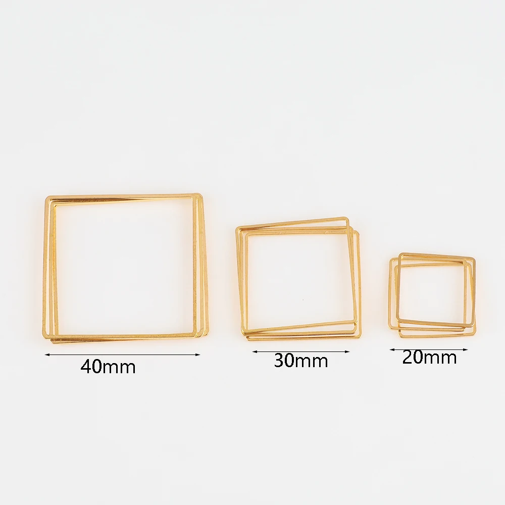 20 Stück Gold Silber Hohlrahmen Lünette Charms Anhänger Geometrische Anschlüsse für Schmuckherstellung Lieferanten Diy Ohrringe Zubehör