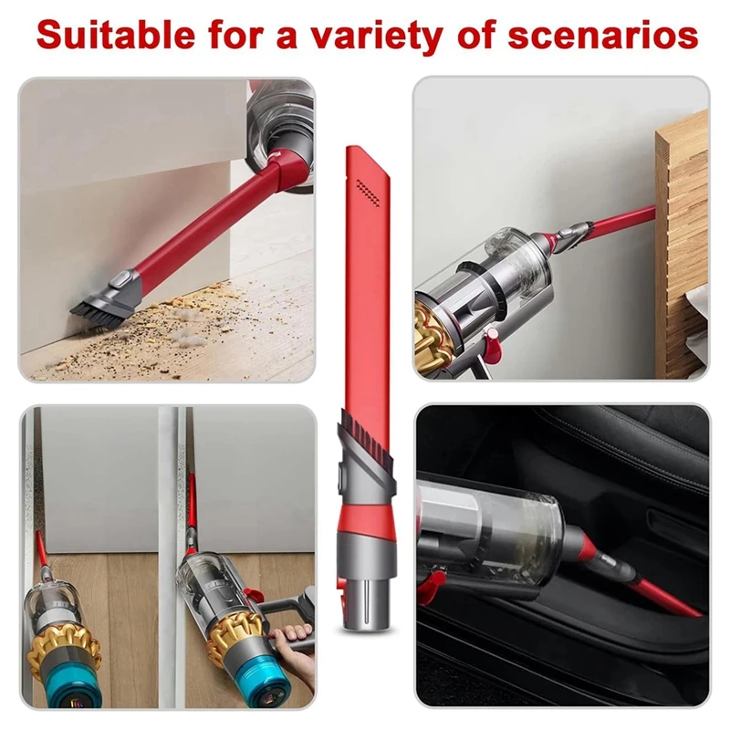 B58B-Crevice Tool Vacuum Cleaner Attachment,Compatible With For Dyson V7, V8, V11, Cyclone V10, V15 Crevice Head Crevice Tool