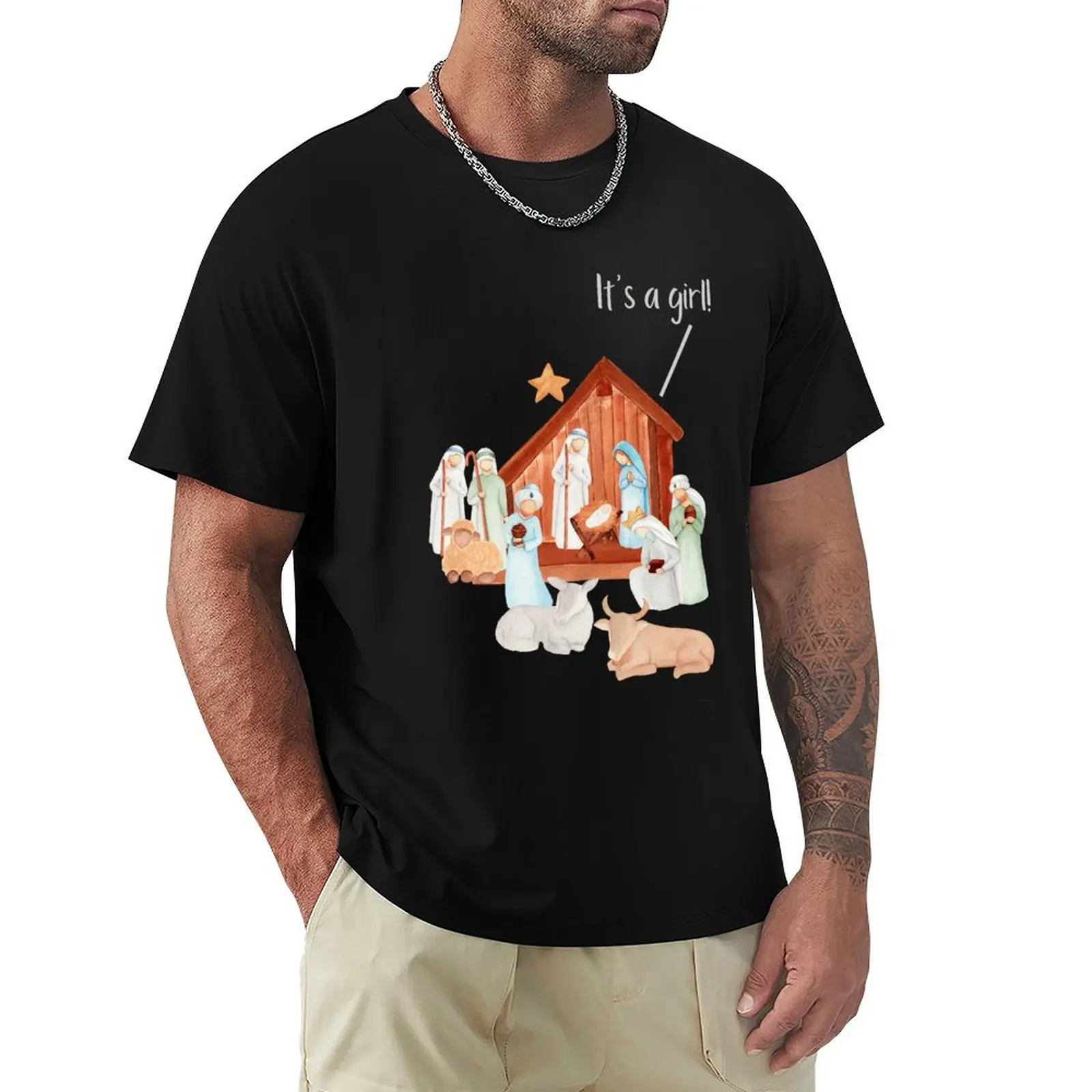 The Nativity T-Shirt Retro Graphic Print T-Shirt