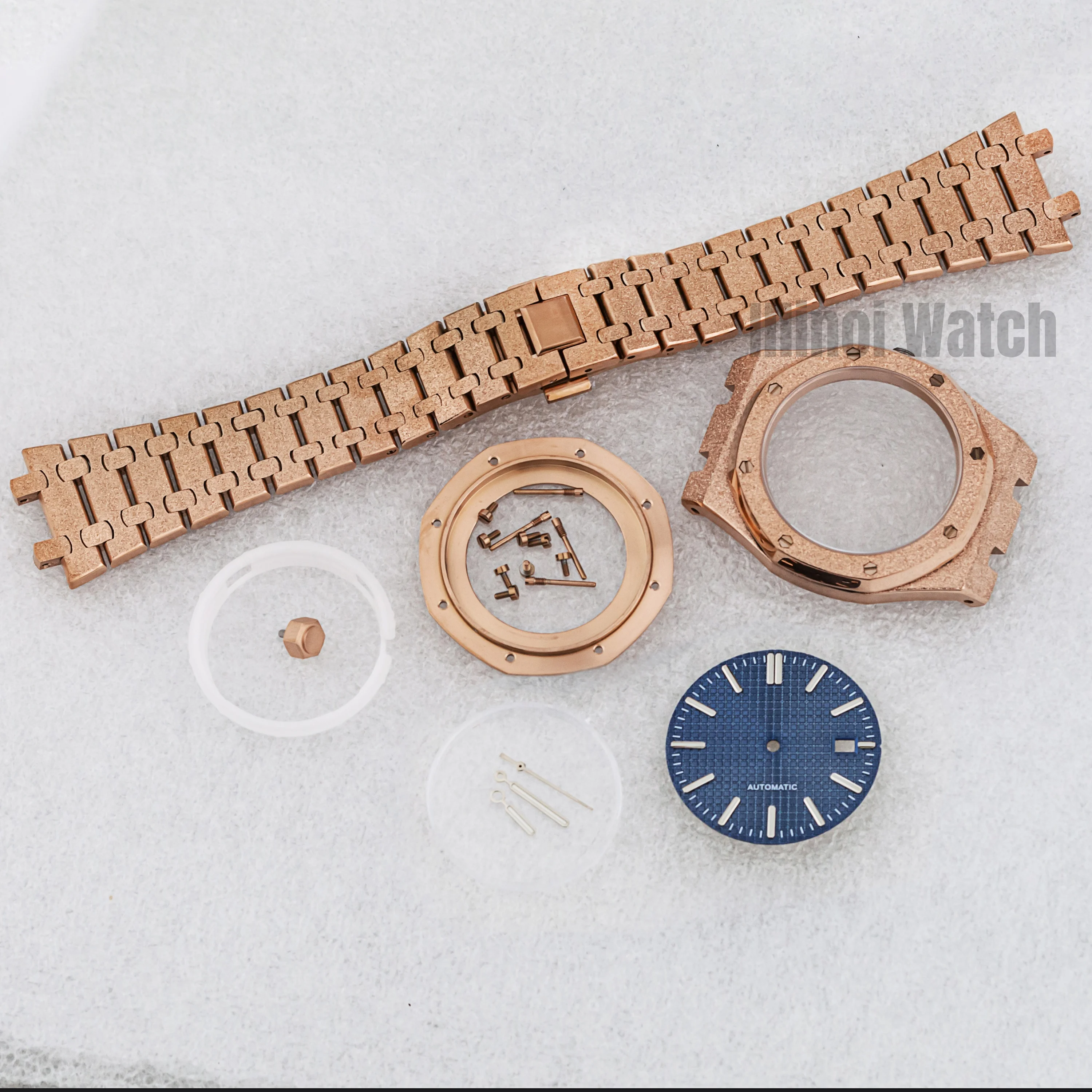 

Frost Octagon Case NH35 Case Strap Stainless Steel Waterproof Sapphire Glass 31.8MM Dial Hands for Royal NH36 Movement