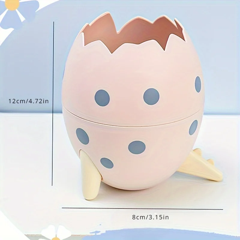1pc Dinosaur Egg Pen Holder Simple Desktop Storage Box Office Multifunctional Decoration Brush Stationery Storage Pen Holder