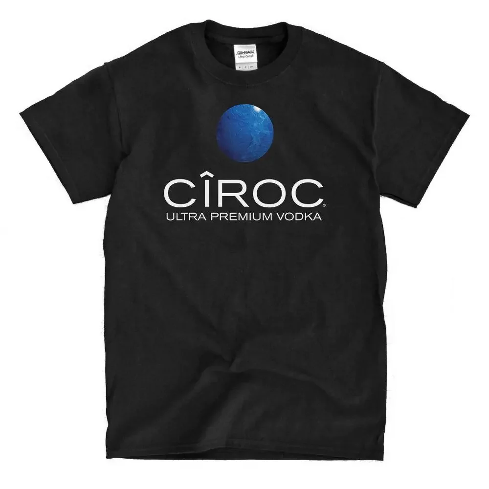 Ciroc Vodka Logo Black T-Shirt - Ships Fast! High Quality!