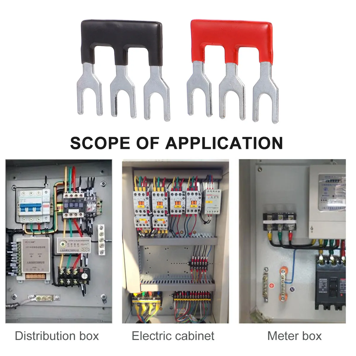 20Pcs Tb1503 Double Row Screw Terminal Short Strip Terminal Block Jumper Strip for Wiring Electronic Circuits and Ac Contactors