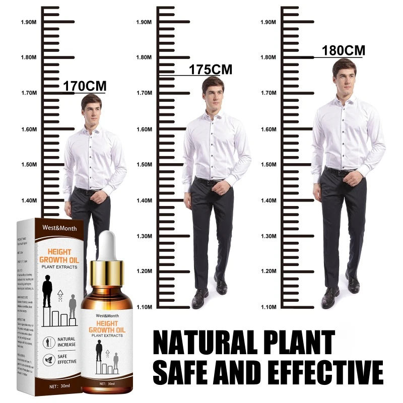 Natural Height Increasing Oil Body Grow Taller Promote Bone Growth Heightening Conditioning Essential Oil Foot Health Care 30ml