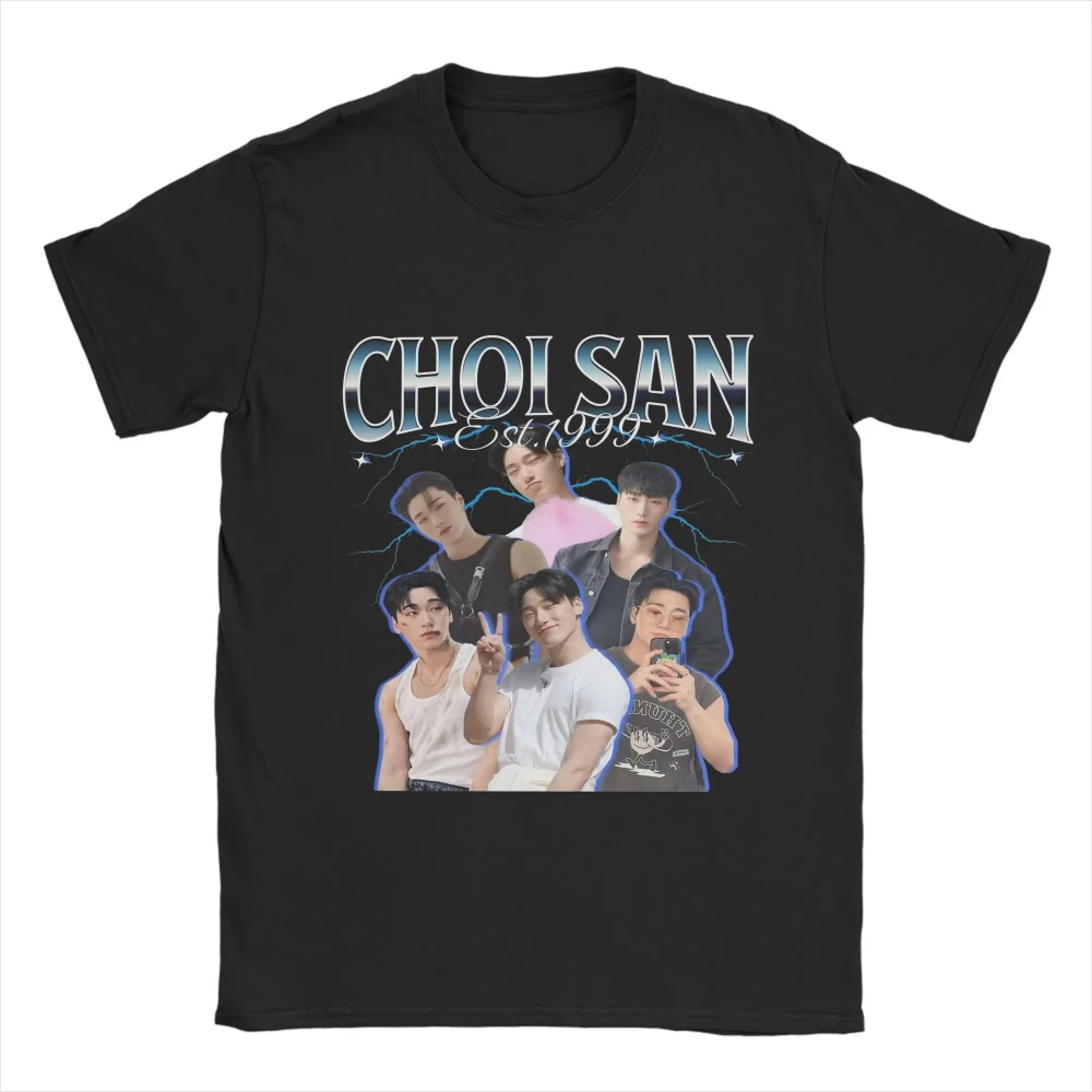 Camiseta ATEEZ de Verão, Camisetas Estampadas de Novidade dos Anos 90 para Homens e Mulheres, Algodão, Gola Redonda, Tamanhos Grandes, Tops Vintage de