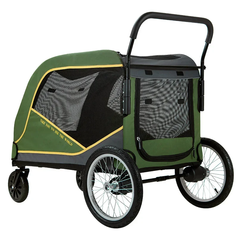 Upgraded Large Pet Cart Giant Dog Outing Cart Elderly Dog and Dog Transportation Cart Injury and Illness Large Pet