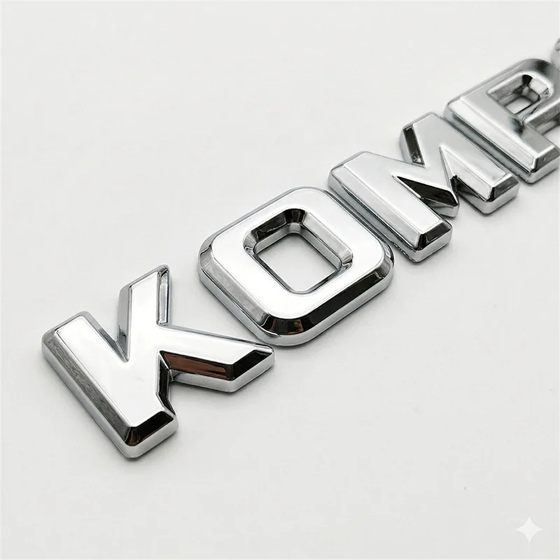 3D ABS Car Logo KOMPRESSOR Emblem Badge for Mercedes W203 W204 W211 W210 C SLK Class Letters Sticker Accessories