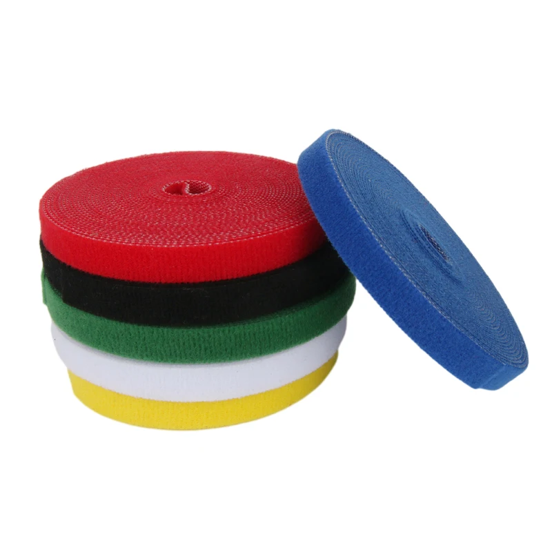 5 Meter/Roll Nylon Cable Ties Power Wire Loop Tape Multifunction Nylon Straps Fastener Reusable