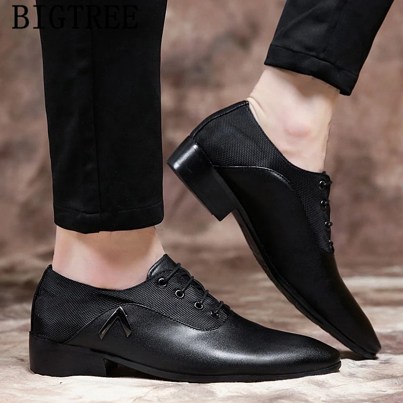 Italian Formal Shoes Mens Dress Shoes Leather Wedding Dress Man Oxford Shoes For Men Office Scarpe Uomo Eleganti Laarzen Dames image 6