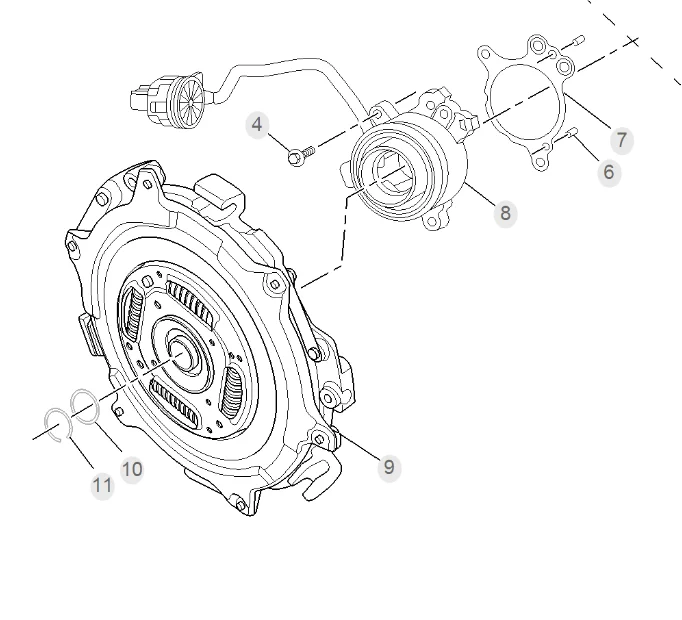 Car Dual Clutch Kit 24284688 10942300 24280304 Roewe Fit for RX5 360 I6 MG MG6 GS GT Clutch Assembly DCT250 Car Spare Part