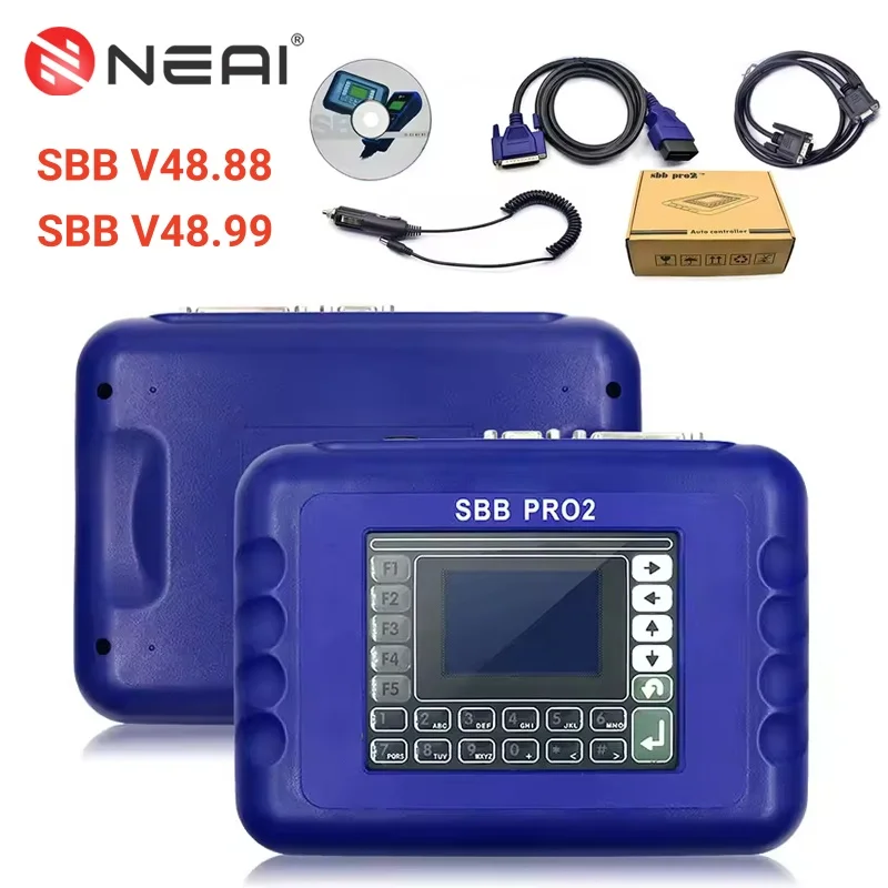 

SBB PRO2 V48.99 Auto Key Programmer V48.88 Key Maker Tool No Limited Token Transponder Read Key From Immobilizer Memory Pin Code