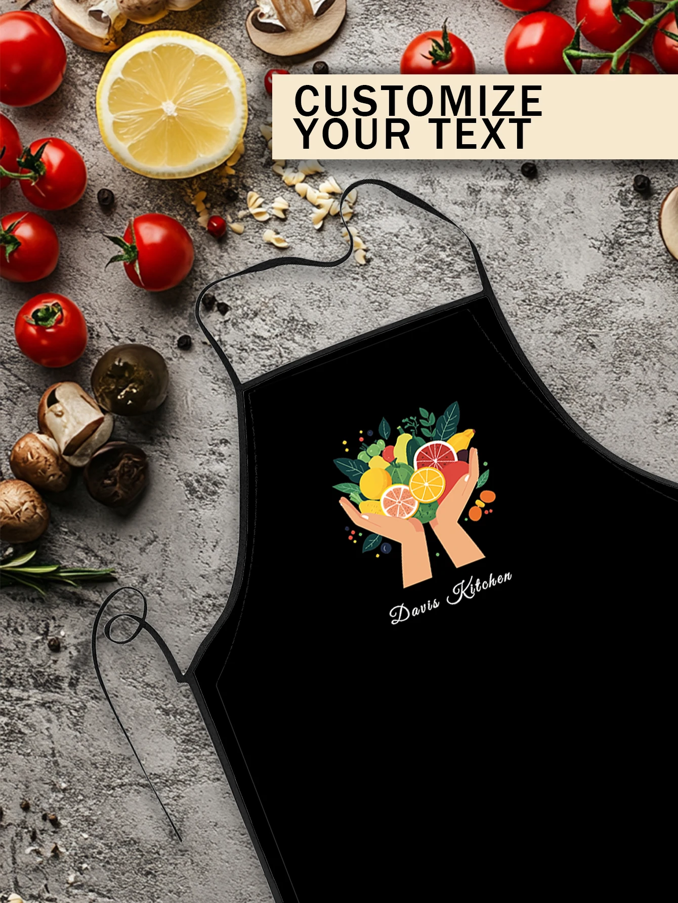 مخصص طباعة النص الرجال المطبخ المئزر التوقيع مآزر المطبخ المنزل الخبز الملابس عيد ميلاد سعيد #1