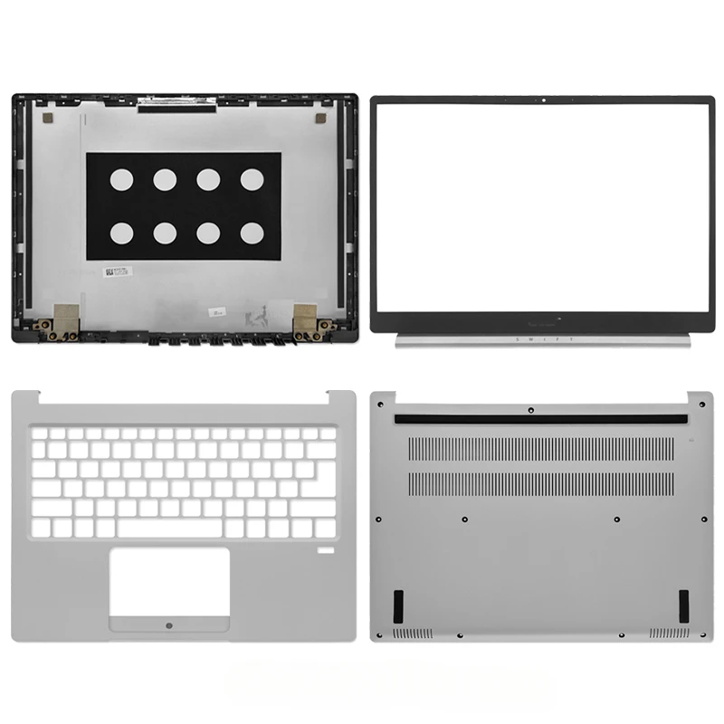 New For Acer Swift3 SF313-52 N19H3 Laptop LCD Rear Lid Back Top Cover Front Bezel Palmrest Upper Bottom Base Case Housing Silver