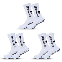 3 Pairs Non-slip Football Socks Men Women Sports Socks Silicone Outdoor Soccer Socks Soft Breathable Comfortable Tennis Socks