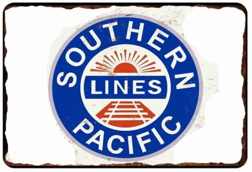 Southern  Railroad Adverting Classic All Metal Tin Sign  -Aluminum