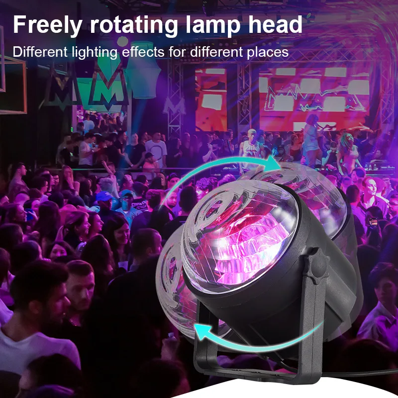 7-режимный светодиодный ночник с дистанционным управлением RGB, звездное небо, USB-разъем, цветной стробоскоп, вращающаяся атмосферная лампа, лампа для шоу в баре на день рождения