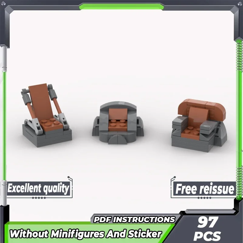 

Popular Star Movie Model Moc Building Bricks High Council Chairs Technology Modular Blocks Gift Christmas Toys DIY Sets Assembly