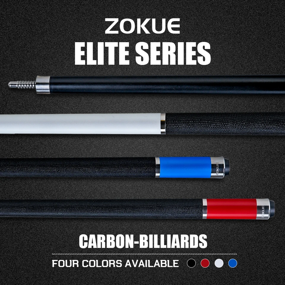 ZOKUE Elite Series Carbon Fiber Pool Cue Low Deflection Full