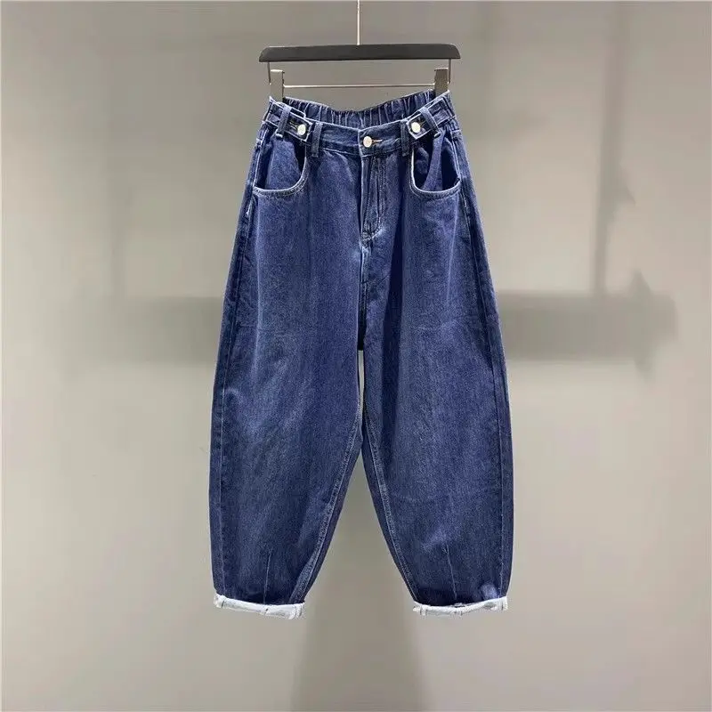 

plus Size 300 Pou American Retro Denim Dad Pants Men's Loose Wide Leg Harlan Creaky Pants Spring Autumn New Sle Casual J...