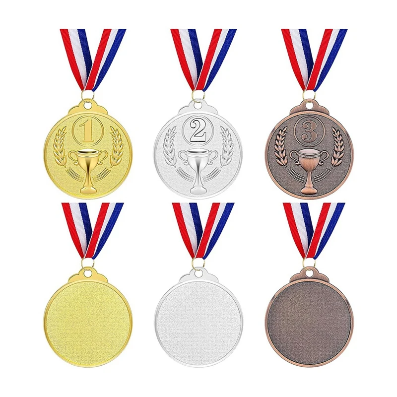 30Pcs Gold Silver Bronze Winner Medals Awards 1St 2Nd 3Rd Prizes For Competitions