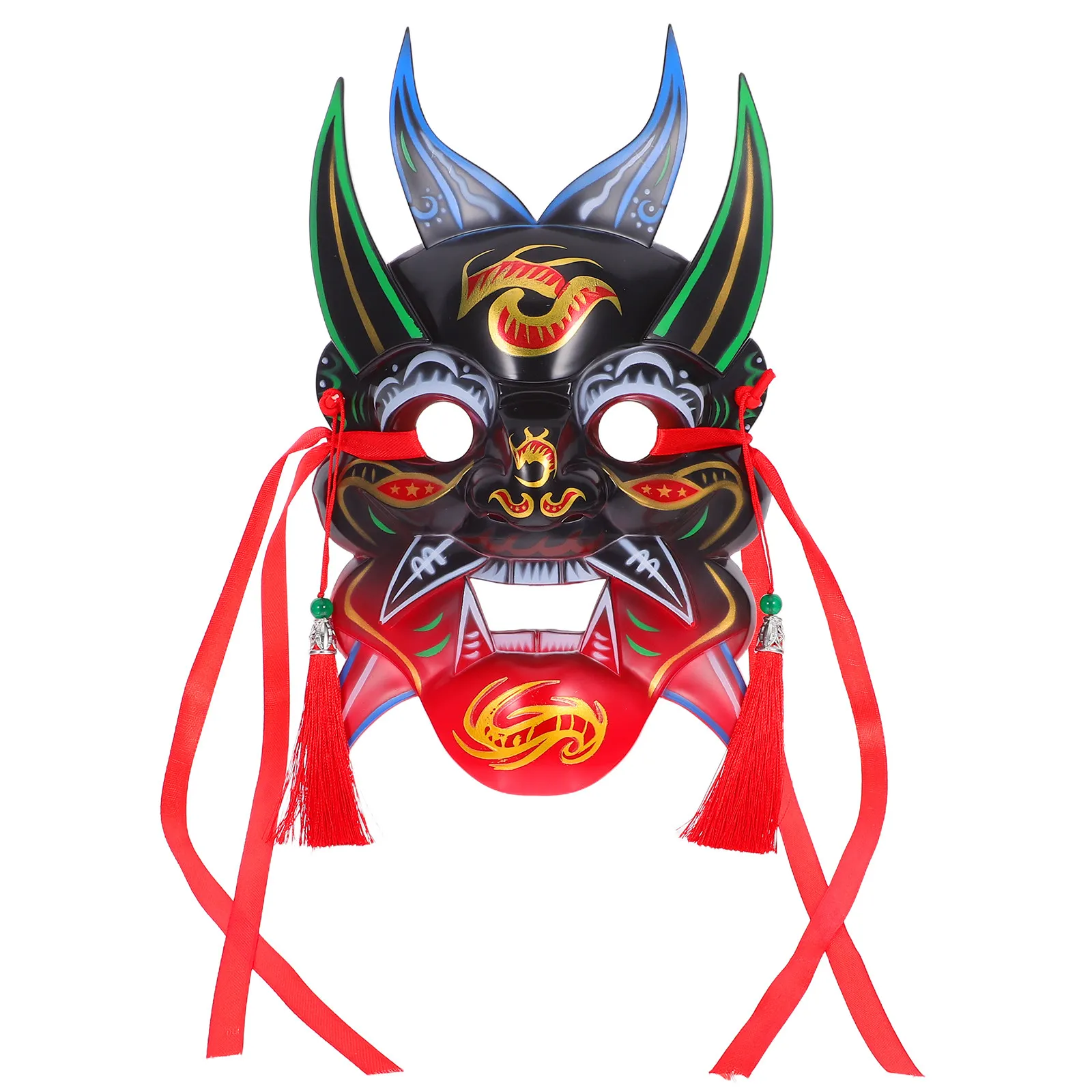 手描きの中国オペラマスク、フルフェイス、伝統的なコスプレ、マルディグラ、ハロウィン、カーニバル、パーティーの装飾、ダンスマスク