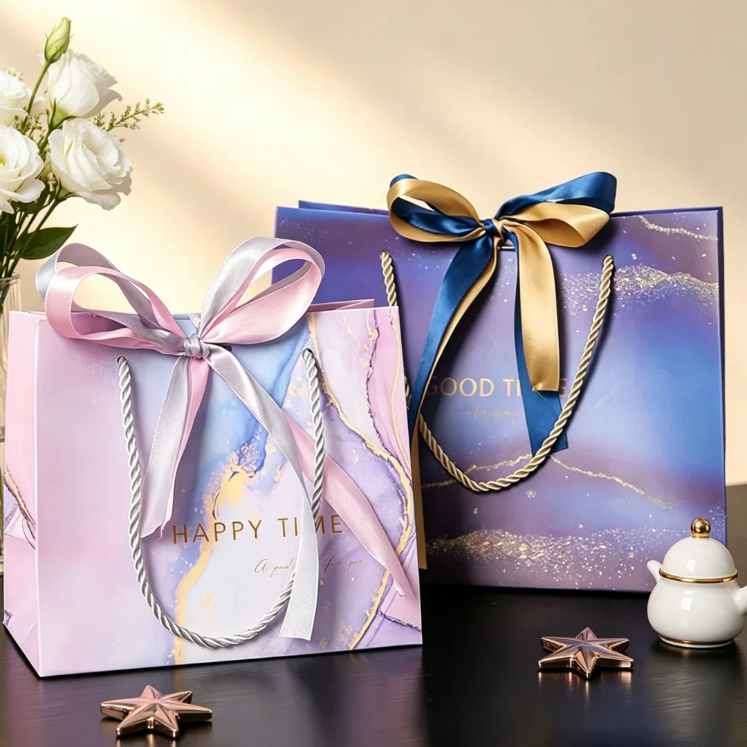 24pcs-paper-wedding-party-bag-custom-jewelry-package-with-gold-pink-bow-shopping-baby-shower-birthday-candy-packaging