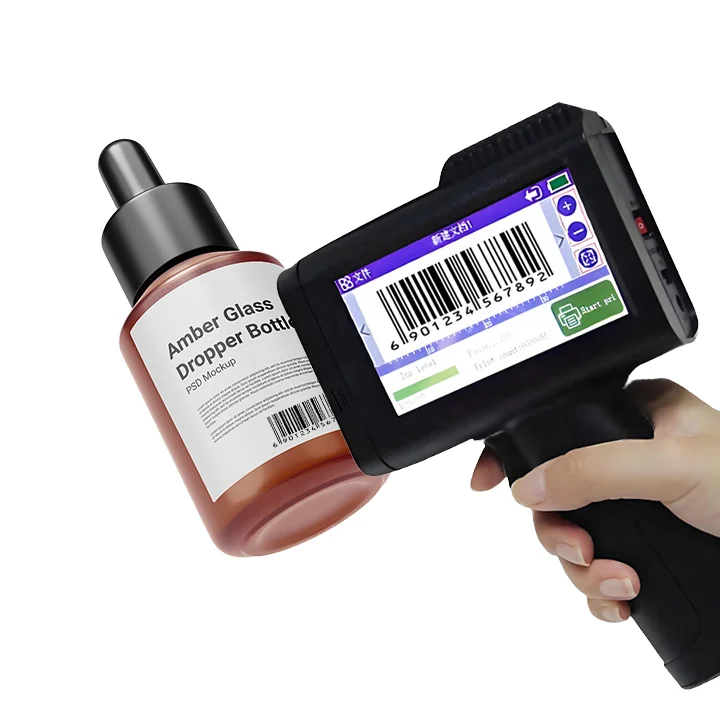 Portable Mini Manual Inkjet Printer Waterproof Fast Dry Ink 600dpi Quality Certifications Tattoo Logo Stickers New Printing