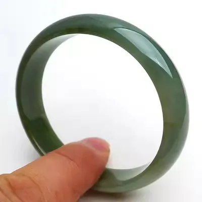 

Браслет из натурального нефрита, 54-62 мм