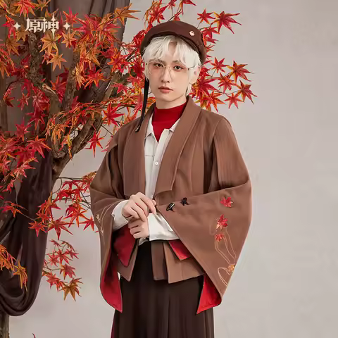 MiHoYo Official Kaedehara Kazuha Theme Suits Game Genshin Impact Coat Jacket Hoodie Cosplay Costumes Doujin Birthday Gifts