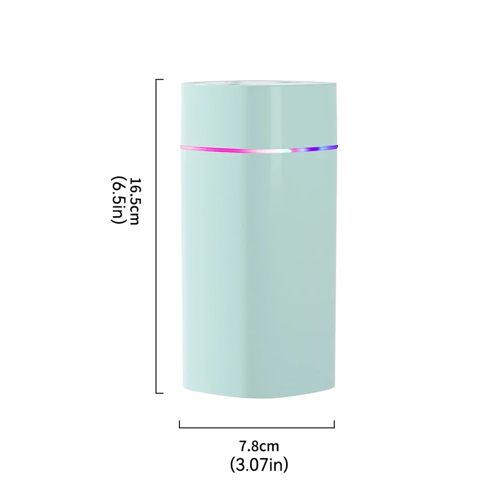 600ML Air Humidifier Double Spray Port Essential Oil Aromatherapy Humidifier Mute Atomizer Colorful Lights For Home Office Car