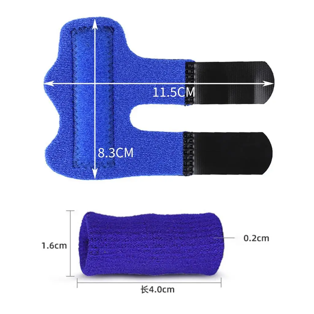 Finger Splint Finger Brace with 10 Sleeves Set ,Adjustable for Different Hand Sizes
