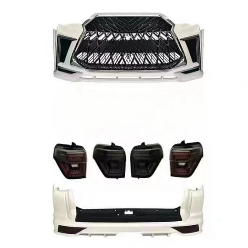 PrimeSelect Unpainted Black Plastic Front Bumper % Upgr Body Kit Fit -