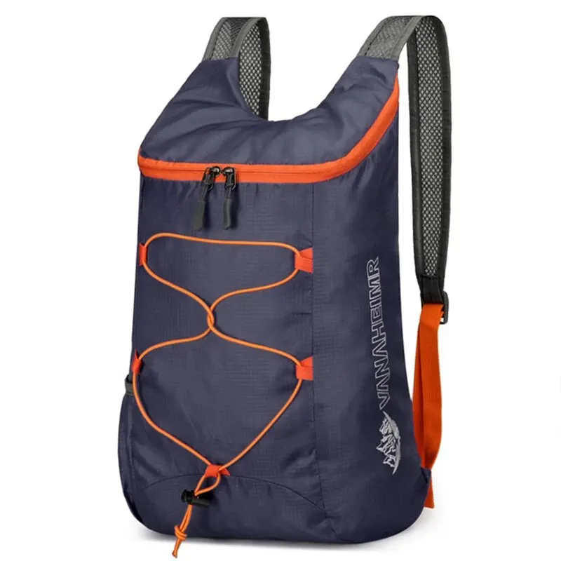 Multifunctionele outdoor opvouwbare rugzak Hoge dichtheid Lichtgewicht waterdichte nylon sporttas voor kamperen Wandelen Reizen