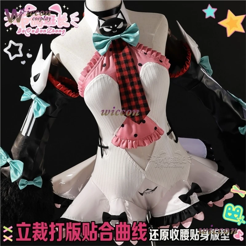 Costume Cosplay UHA Zenless Zone Zero ZZZ Angle Of Delusion Capitano Nangong con Ali, Parrucca Nangongyu per Donna, Halloween