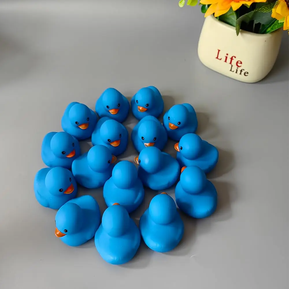 1-100 pcs Blue Rubber Ducks, Toys Squeaky Rubber Ducks Cute Float Duckies for  Birthday Party Favors Class Prizes Car Decor