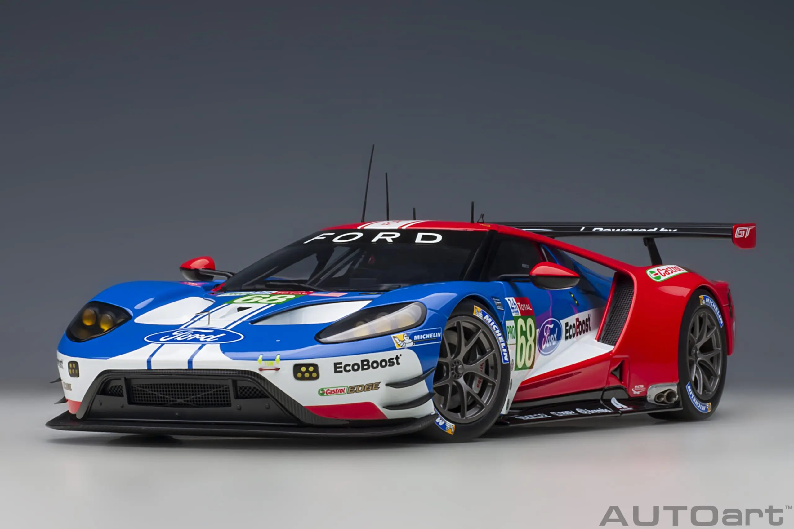 1:18 AUTOart Ford GT GTE Pro Le Mans 24h 2019 # 66 # 67 # 68 # 69 metalen gegoten model legering auto verzamelbaar automodel