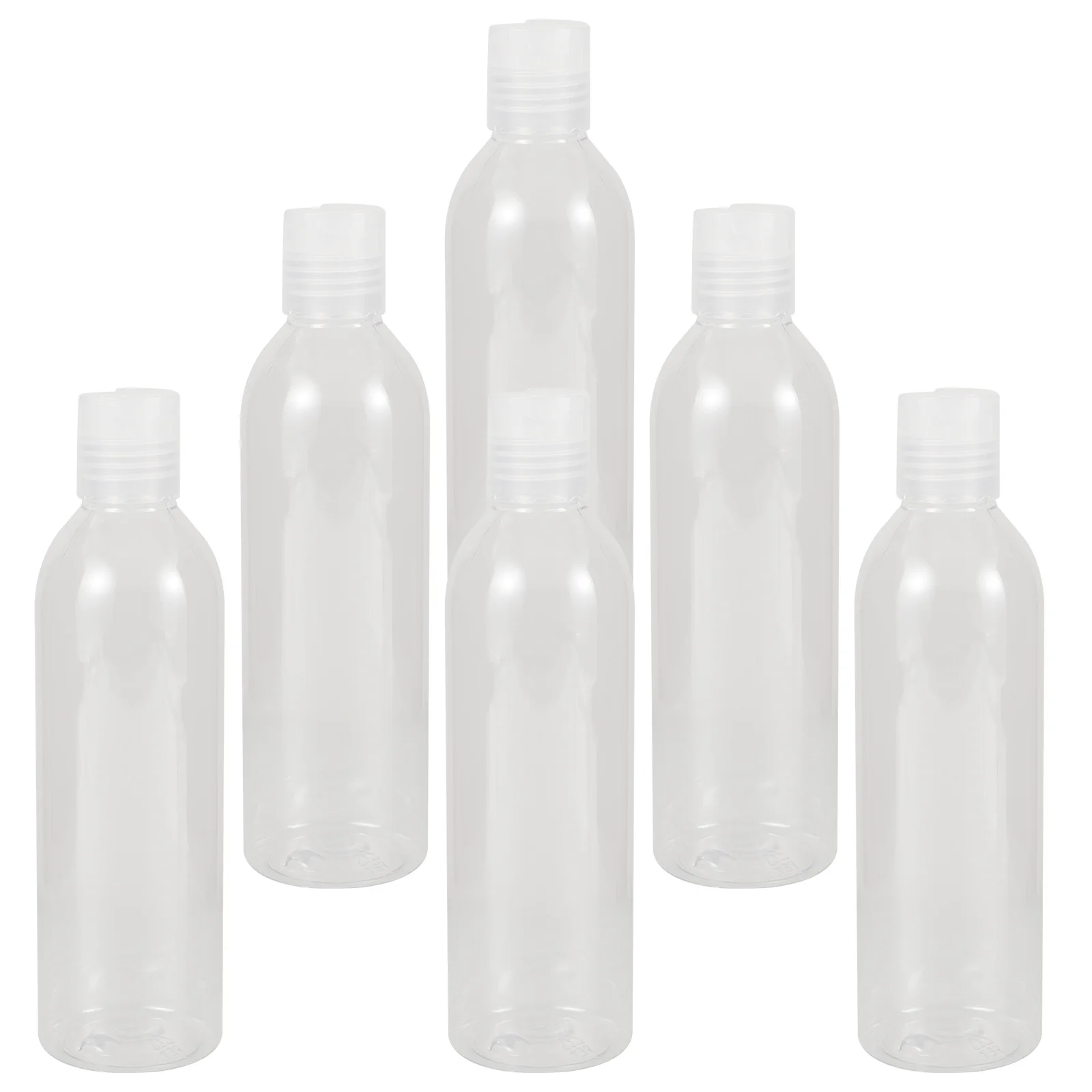 6 stücke 250 ml Reise Flaschen Tragbare Shampoo Dispenser Leere Lotion Flasche Nachfüllbare Behälter Für Outdoor Reise