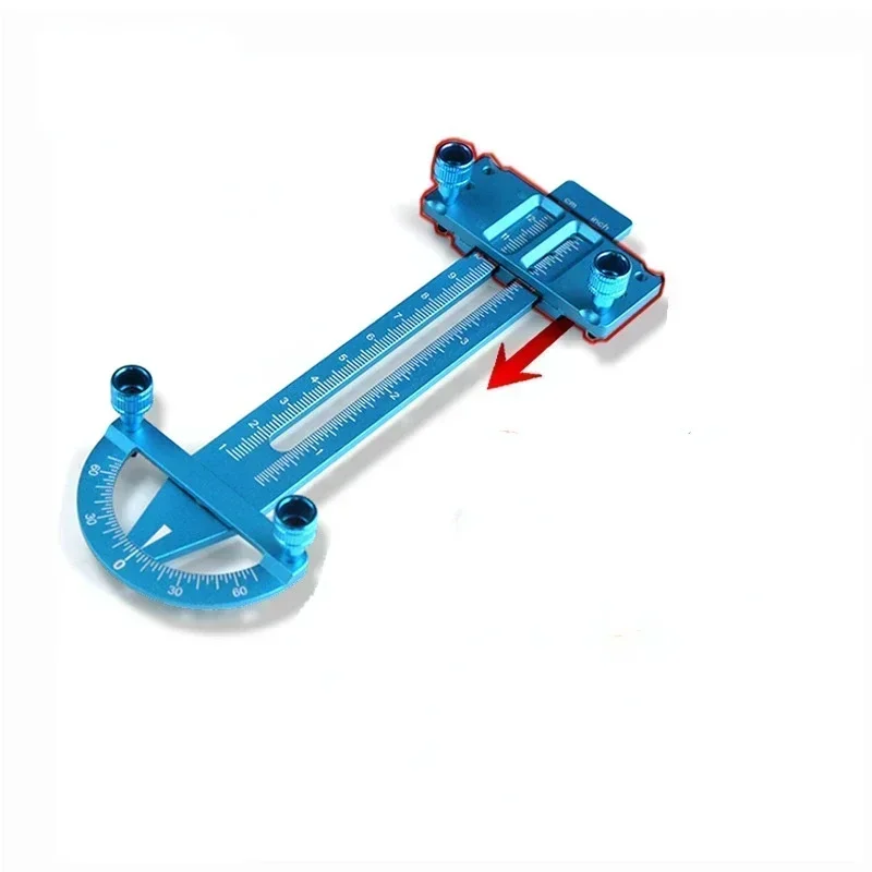 เครื่องมือวัดระยะห่าง 3 in 1 สำหรับชิ้นส่วนโลหะอะลูมิเนียม ล้อรถ RC รถแข่งบนถนน ชุดตั้งค่าแชสซี ปรับมุมแคมเบอร์ มุมเอียงของช่วงล่าง ของเล่นแบบง่าย