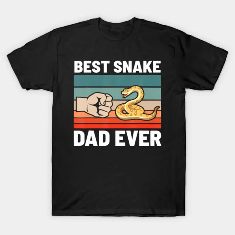 Best Snake Dad Ever Ball Python Owner Fathers Day Retro T-Shirt