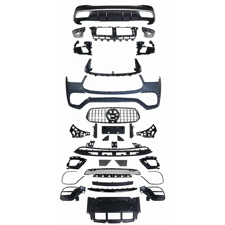 

High Quality GLE63 Style Car Front Lip Rear Diffuser Side Skirt Facelift Body Kit for W167 2020-2022