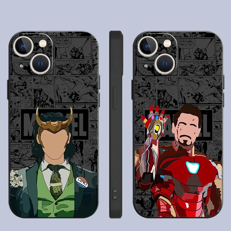 Marvel Iron Man Donnys Loki Case For Apple iPhone 15 16 14 11 13 12 Pro 7 X XR XS Max 6 8 Plus SE 2022 15Plus Soft Phone Coque