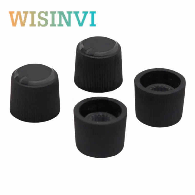 15×12.5MM plastic transmission knob cap B10K Potentiometer adjustment knob Amplifier volume knob cap flower shaft Inner Hole 6MM