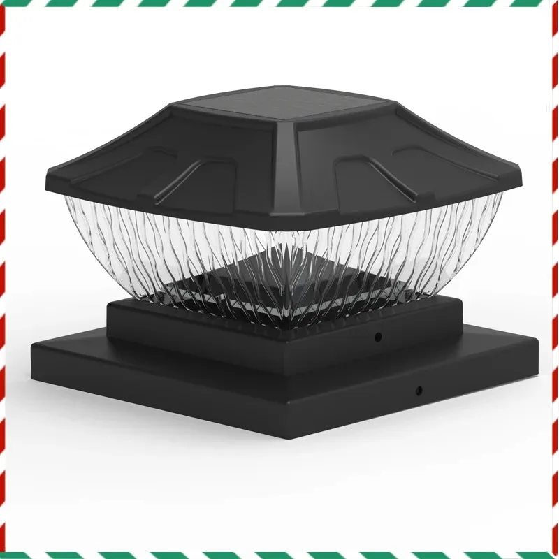 

Modern Solar Column Fixture Light 8LED Waterproof Outdoor Lighting for Courtyard Landscape Balcony Garden Patio Home Party Decor