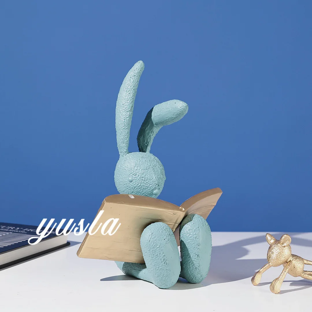 Modern simple cartoon cute rabbit ornament model room living room TV cabinet porch cabinet children's room soft decoration