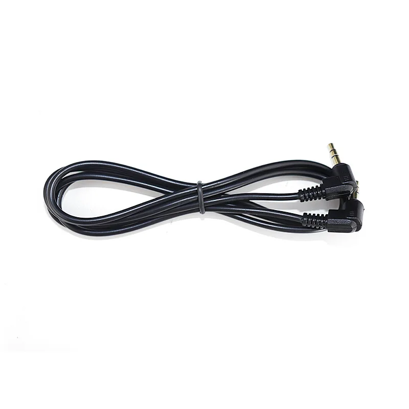 3,5 mm 3-biegunowy 90 ° Męski podwójny pod kątem prostym na męski podnośnik kątowy 3,5 mm Kątowy adapter konwertera audio Przewód złoty