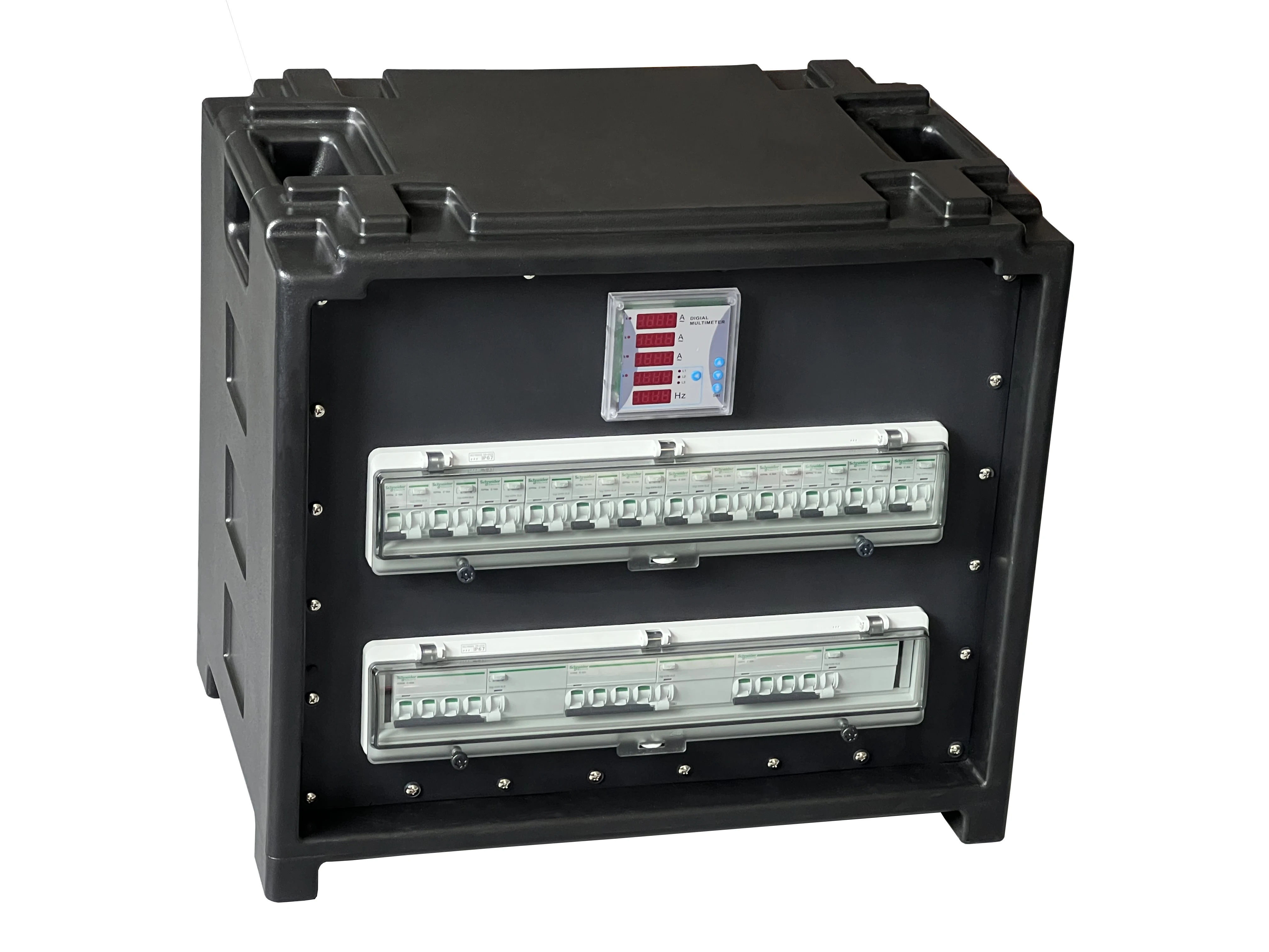IP44 outdoor audio lighting distribution equipment 3-phase CEE supply box