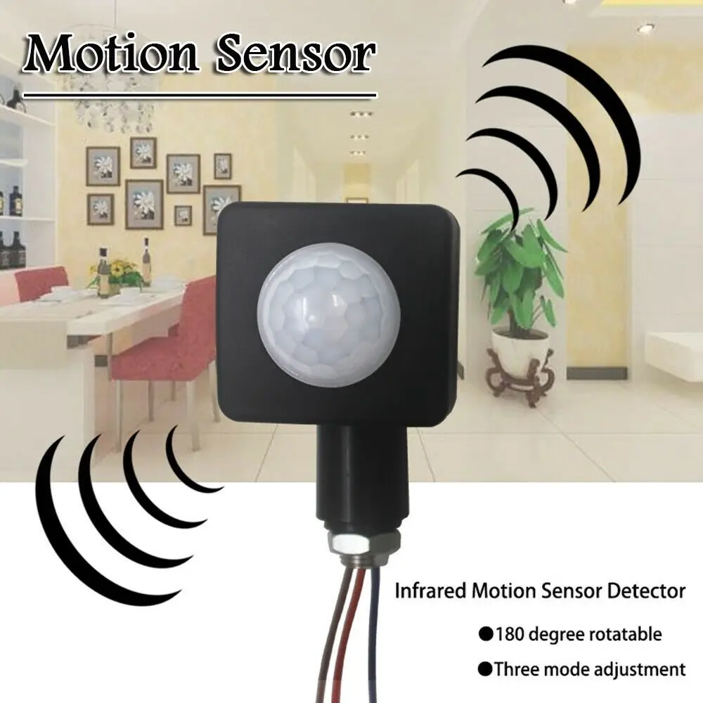 

Quality Intelligent Automatic On Off Home Street Light AC 220V Lighting Detector Motion Infrared Sensor Light Switches Switch
